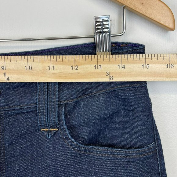 NYDJ Hayden Mid Rise Straight Leg Jeans Dark Wash Women's Size 6 Petite - Picture 10 of 13